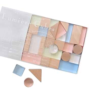 Lumière Cubes 26ピース アクリル積み木　ベルビーアンファン Amazon | Lumiere Cubes アクリル積み木 26ピース(日本製